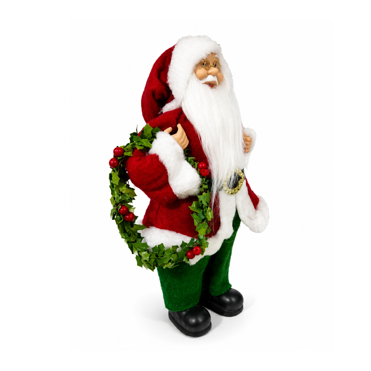 Papai Noel Com Guirlanda 30 cm Florarte A0736-001