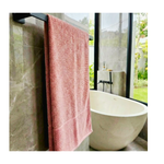 Kit Toalha De Banho Rosto Performace Zero Twist Rosa Cortex