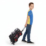 Mochila De Rodinhas 3D Maxtoy Batmovel Monster Trucks Preto 2805BM24