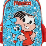 Kit Mochila De Rodinhas E Lancheira Monica e Sansao Luxcel