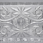 Travessa Cristal Dragon com Pé 35x11cm  para Servir - Lyor