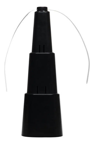 Ventilador Repelente De Mesa De Plástico Preto Dobrável - Lyor