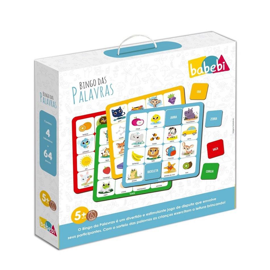 Jogo Bingo das Palavras BaBeBi 6045 - Tabuleiros e Pecas