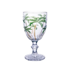 Conjunto 6 Taças De Vidro Palm Tree Color 300ml - Class Home