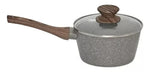 Panela De Inducao Ceramica Antiaderente 16Cm Com Tampa Vidro - Loja Do Thor