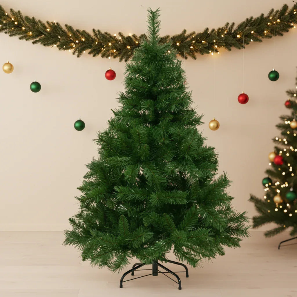 Arvore Natal New Michigan 300 TIPS C/Base Metal 1,2m- 58785 - Loja Do Thor