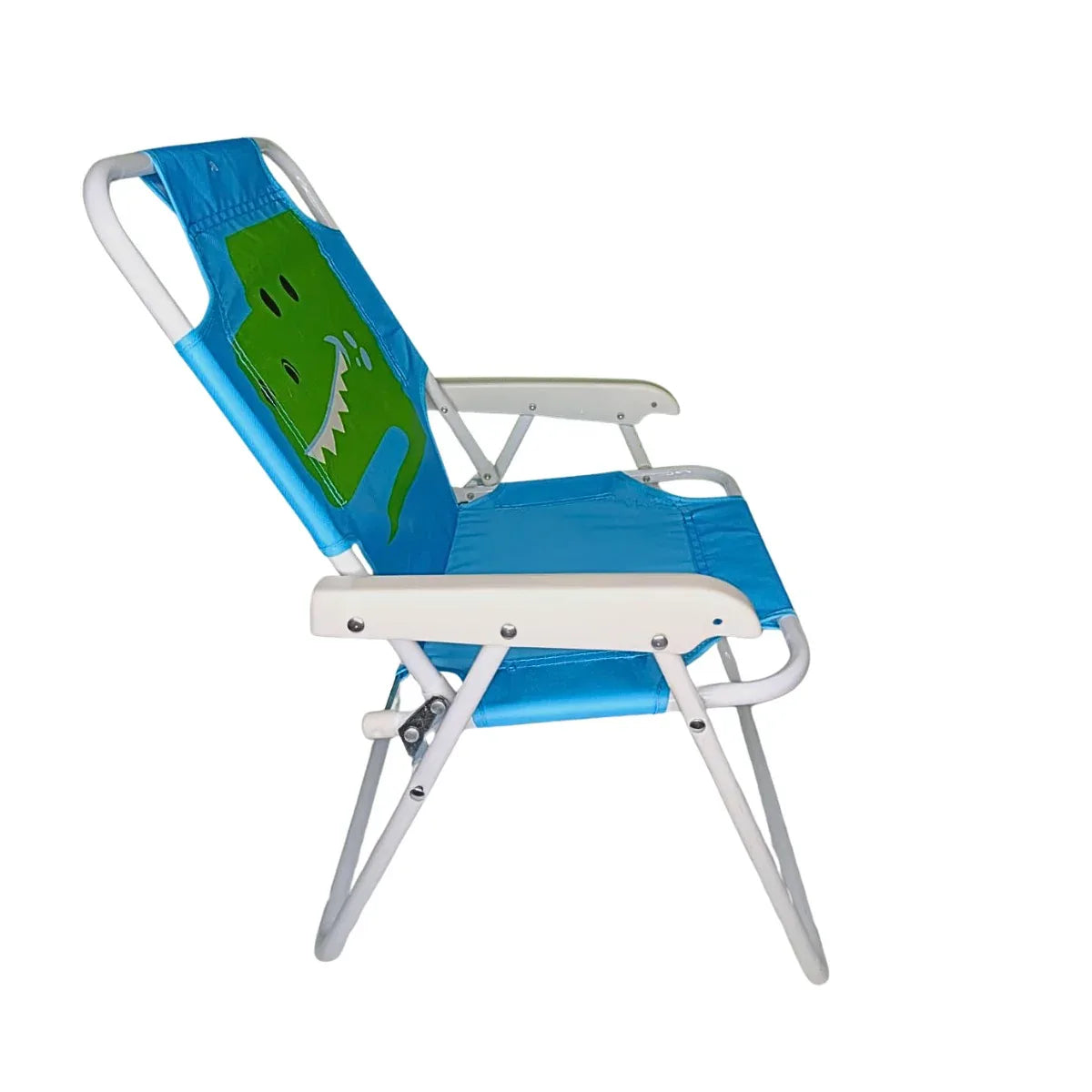 Cadeira De Praia Infantil Jacaré Azul De Oxford 53CM - Loja Do Thor