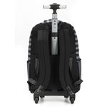 Mochila De Rodinhas Wandinha Uniforme Preto - Luxcel