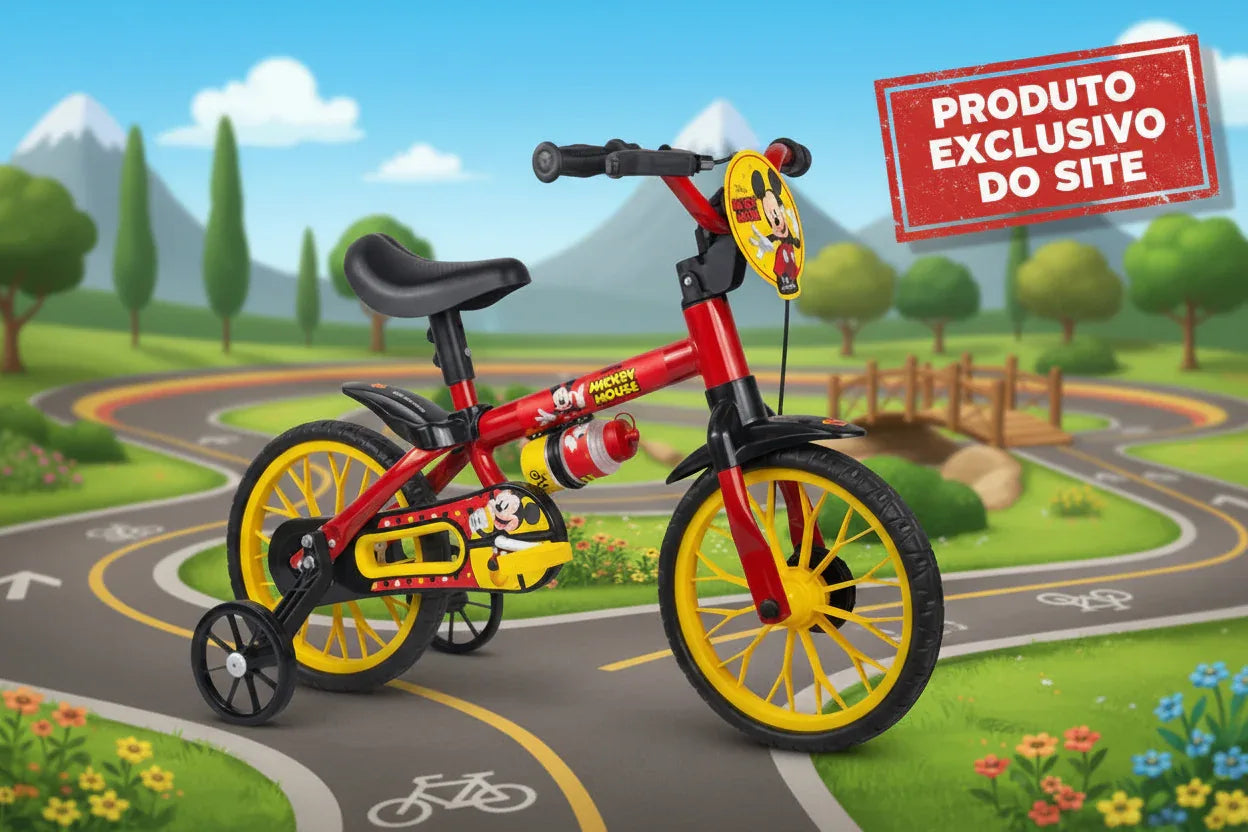 Bicicleta Aro 12 Mickey - Loja Do Thor