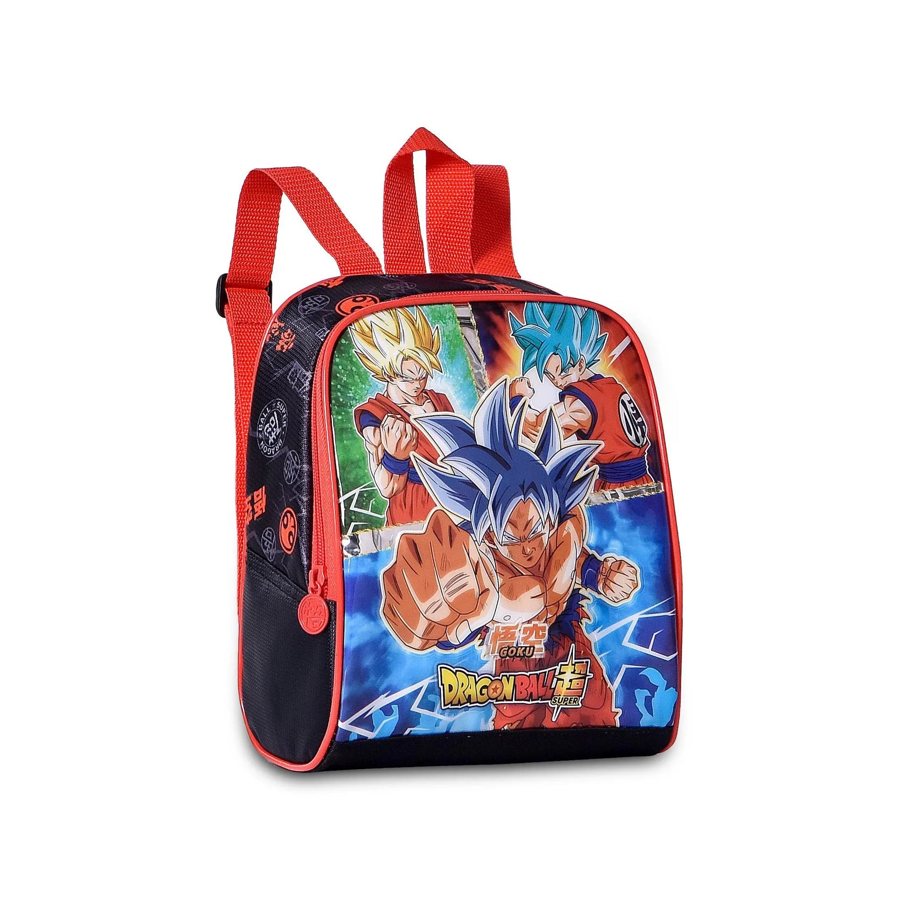 Kit Mochila Dragon Ball Super Carrinho Azul 40x30x13cm - Loja Do Thor