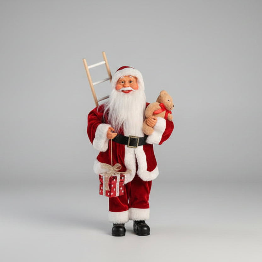 Papai Noel À Corda Musica Movimento 45Cm