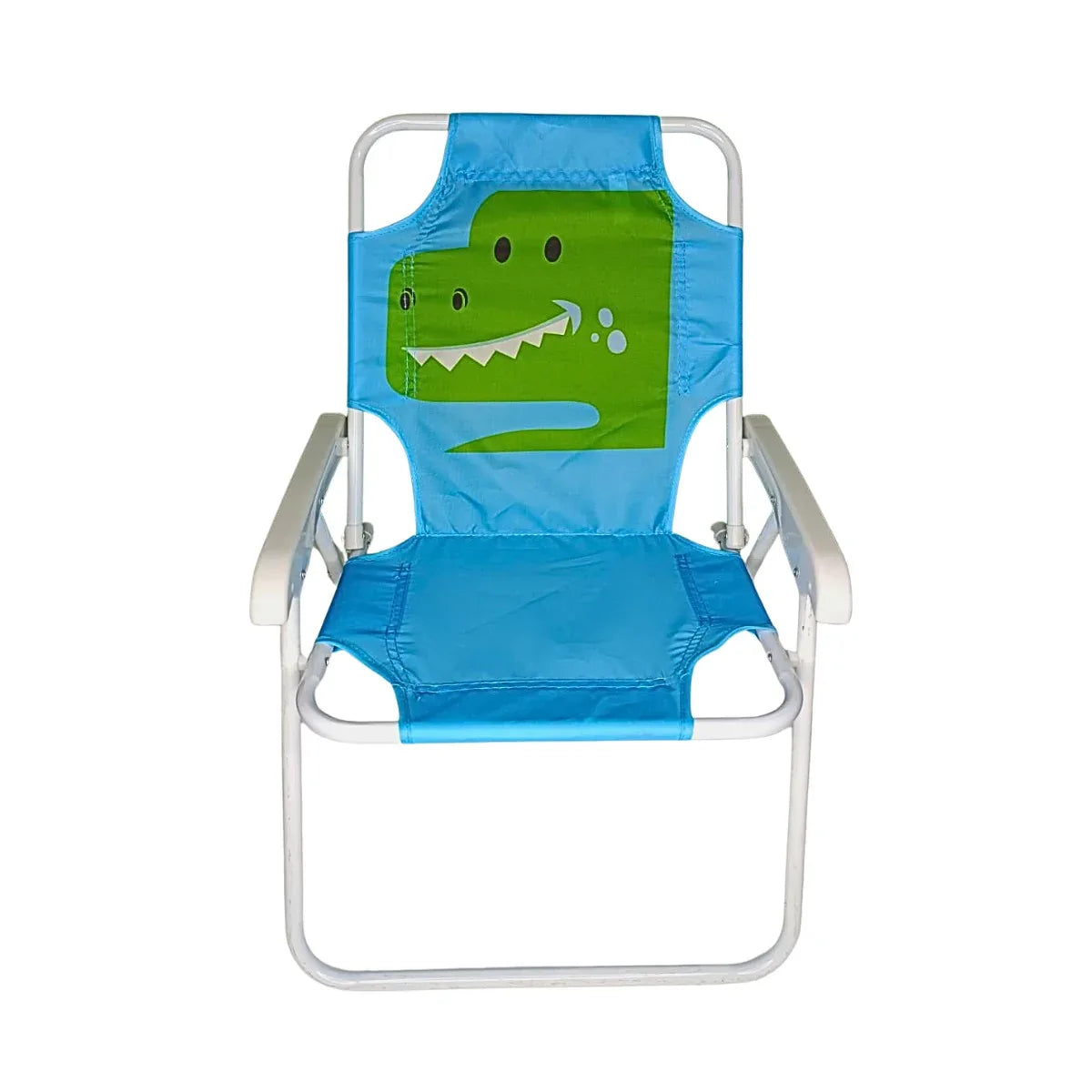 Cadeira De Praia Infantil Jacaré Azul De Oxford 53CM - Loja Do Thor