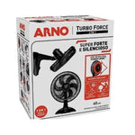 Ventilador De Mesa Turbo Force 2 Em 1 40Cm Preto Arno 127V - Loja Do Thor