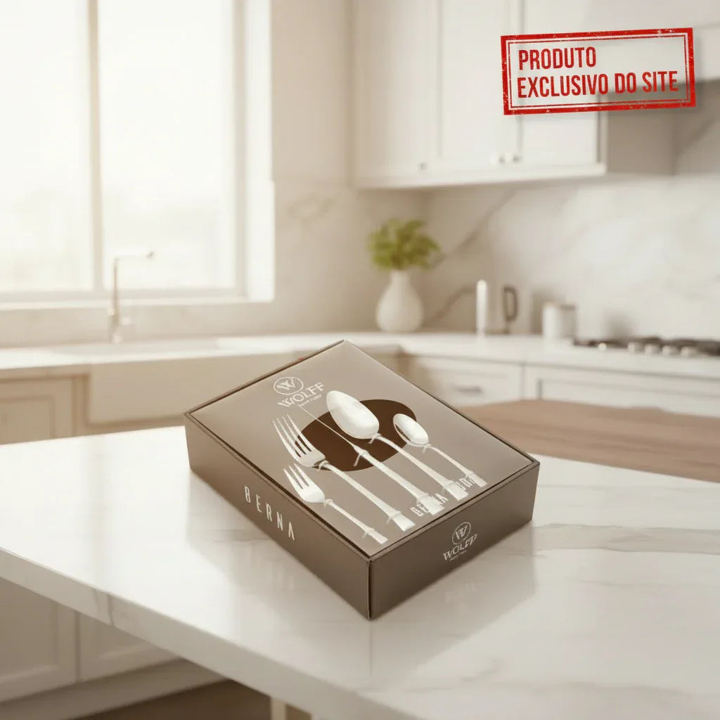 Faqueiro 30 peças De Aço Inox Berna Wolff - 70019 - Loja Do Thor