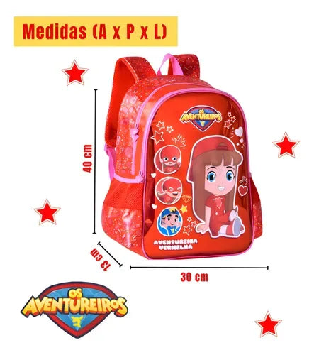 Mochila De Costas Gi Aventureira Beijinho Lucas Neto AV24035J - Loja Do Thor