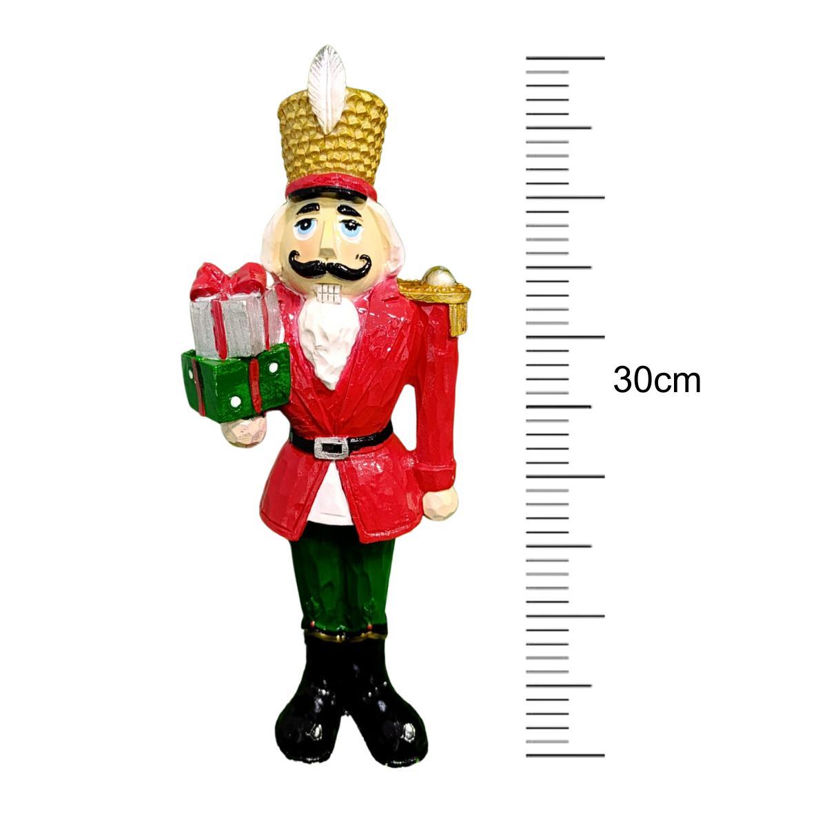 Adorno Quebra Nozes 30cm Natalino Grillo 56817