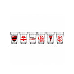 Conjunto de 6 Copos Americanos 190ml Flamengo-Allmix