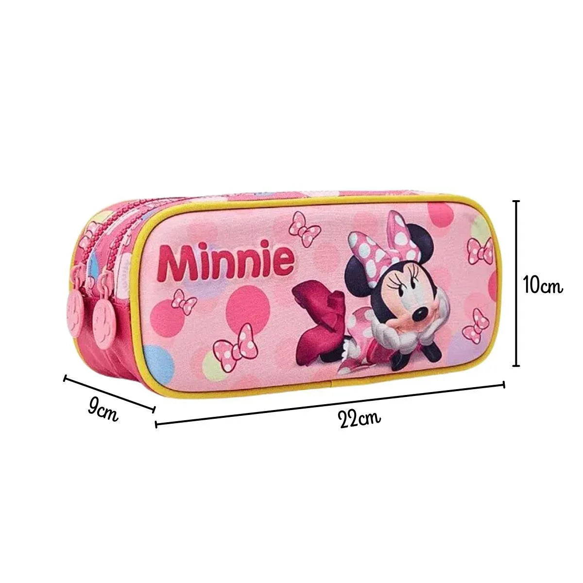 Kit Mochila de Carrinho E Estojo Minnie 3D Xeryus - Loja Do Thor