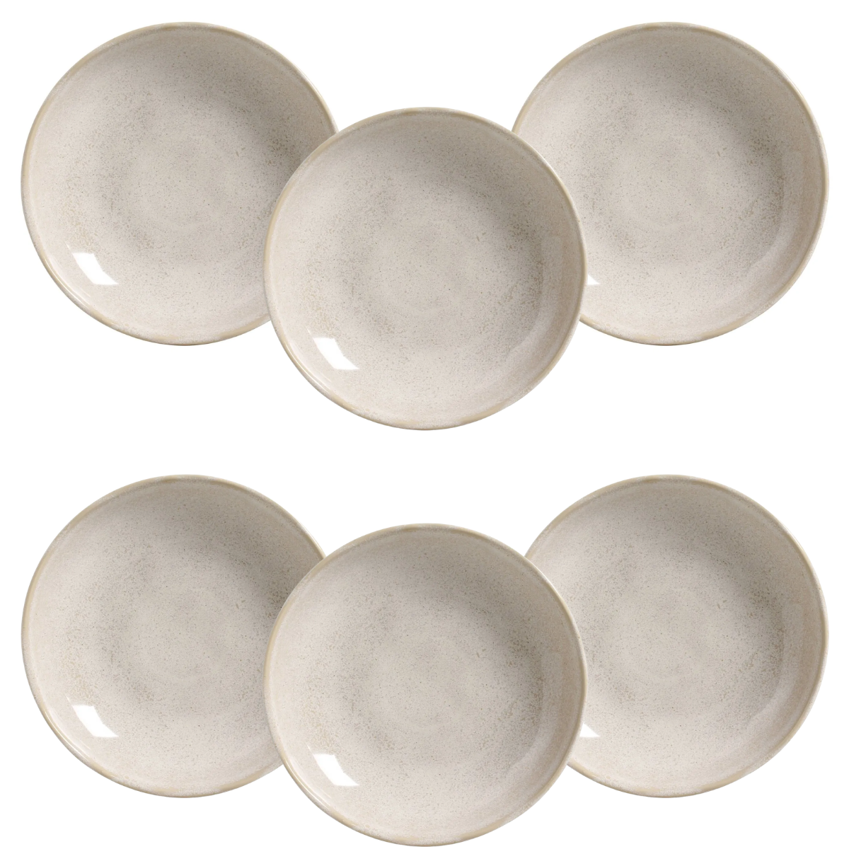 Conjunto com 6 Pratos Fundo Bio Latte - Porto Brasil