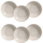 Conjunto com 6 Pratos Fundo Bio Latte - Porto Brasil
