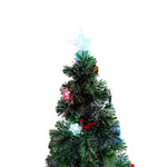 Arvore De Natal Fibra Optica Pinha E Cerejinha 1,20M DN120