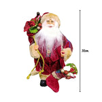 Papai Noel Em Pe Vermelho E Verde 30cm Florarte 57500 - Loja Do Thor