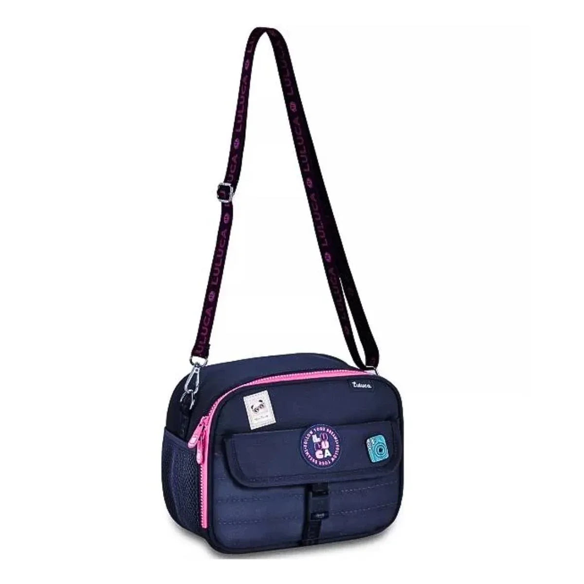 Kit Mochila de Carrinho Lancheira e Estojo Box Azul Luluca - Loja Do Thor