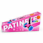 Patinete Radical New Plus Infantil Rosa C/ Altura Ajustável