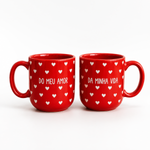 Conjunto de 2 Canecas Amor e Vida 220Ml - Allmix 341701