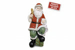 Papai Noel de Resina Vermelho com Verde 24,5X11cm Florarte 60511001 - Loja Do Thor