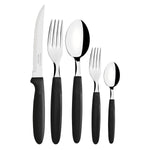 Conjuntos de talheres 30Pçs Ipanema Preto Lâminas Aço Inox Tramontina - Loja Do Thor