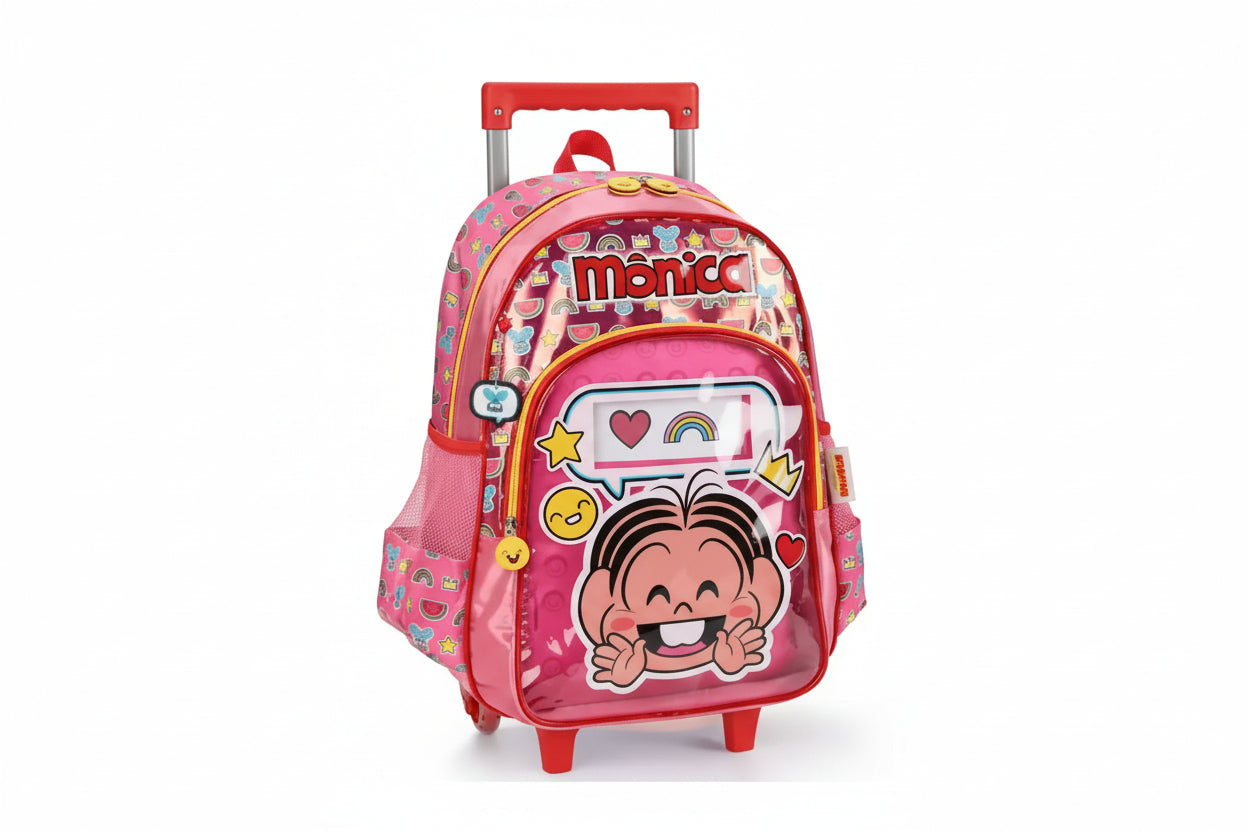 Mochila De Rodinhas Pink Monica Maxlog IC39726MN0310UN - Loja Do Thor