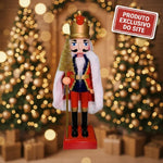 Boneco De Natal Quebra Nozes C/ Led E Som 38cm - Florarte - Loja Do Thor