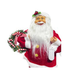 Papai Noel Em Pe Vermelho Branco 40cm C/LED Florarte - Loja Do Thor