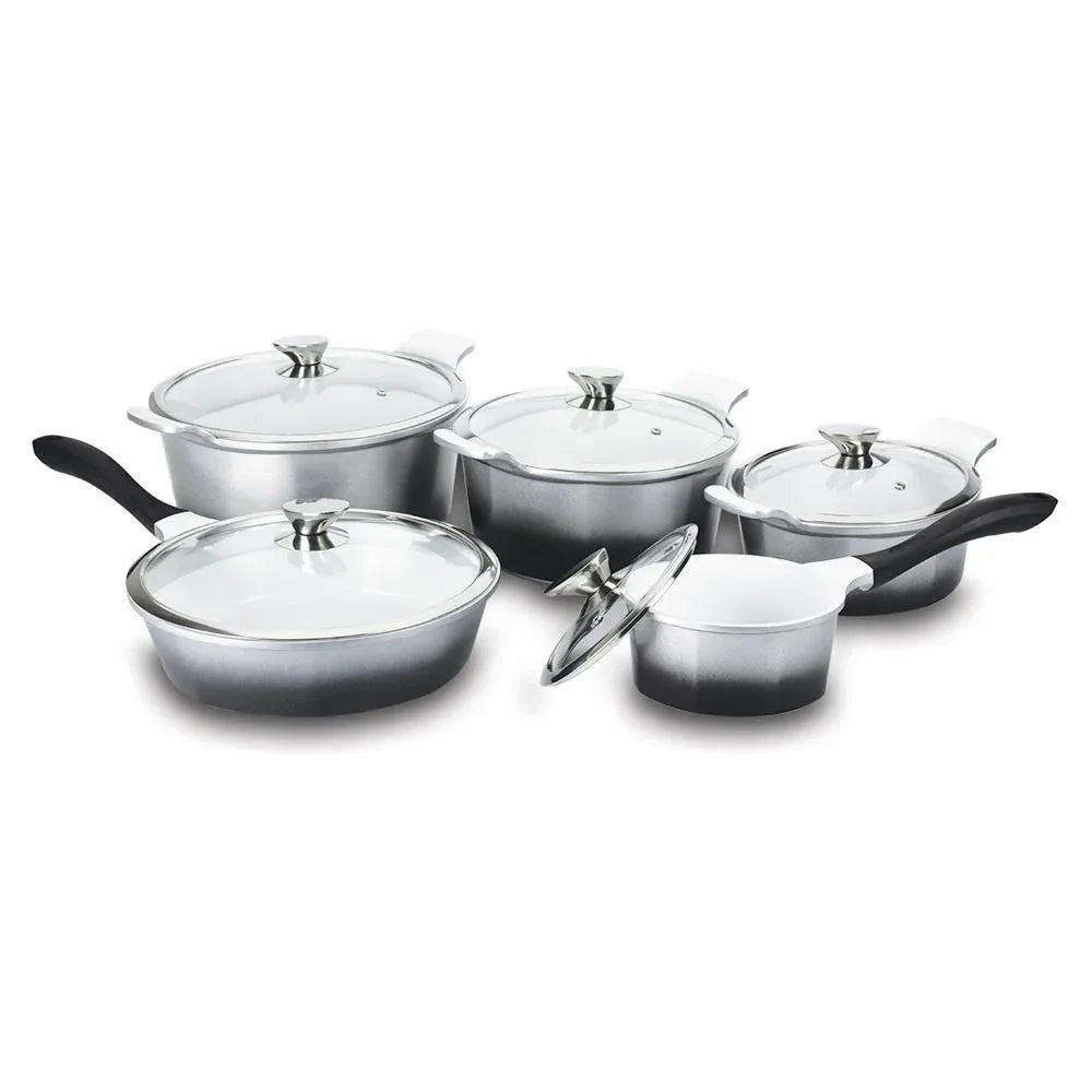 Jogo De Panelas 5 Pecas Aluminio Fundido Platinum Hercules - Loja Do Thor