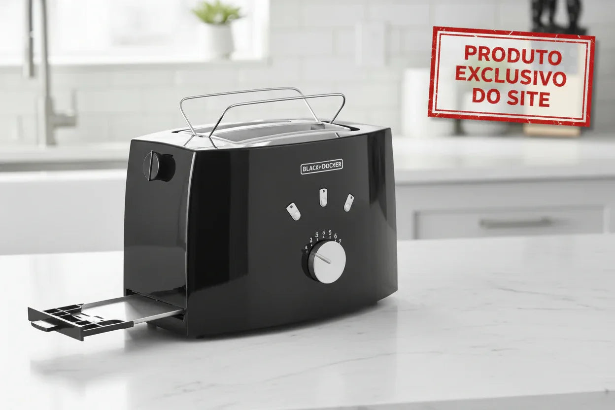 Torradeira De Pao 7 Niveis To810 Black Decker 800W 220V - Loja Do Thor