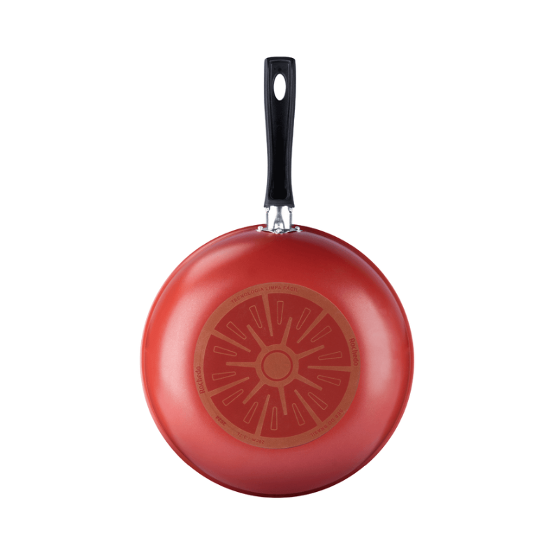 Frigideira Wok Rochedo Facilita Vermelho 28cm