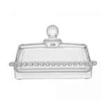 Manteigueira de Cristal com Tampa Pearl - Wolff - Loja Do Thor