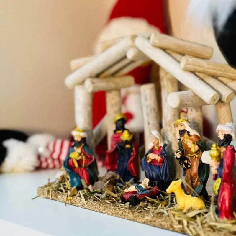 Presepio De Natal Poliresina 25 X 17Cm - Loja Do Thor