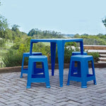 Kit 4 banquetas azul mor 15151130 - Loja Do Thor