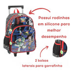 Mochila de Rodinhas Com Alca Luxcel Toy Story Preto