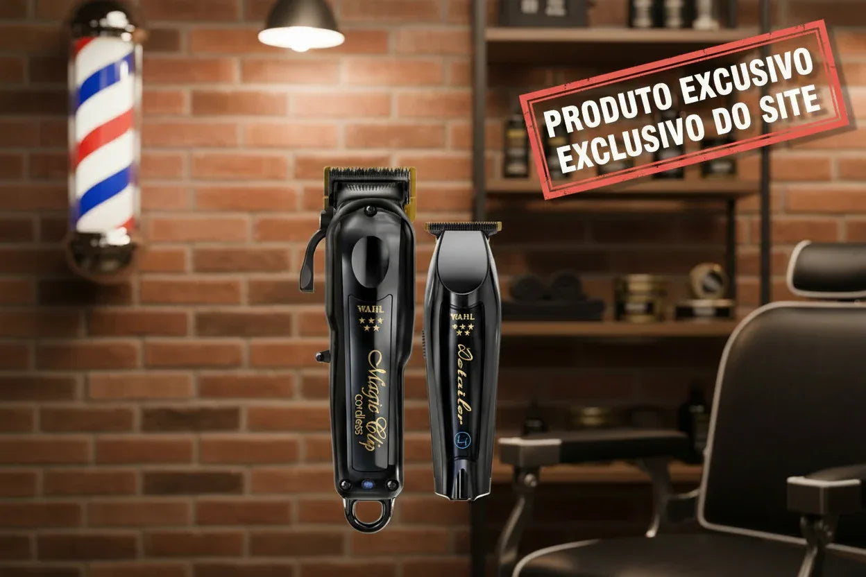Combo Máquina de Cortar Cabelo e Aparador Barber Cordless - Loja Do Thor