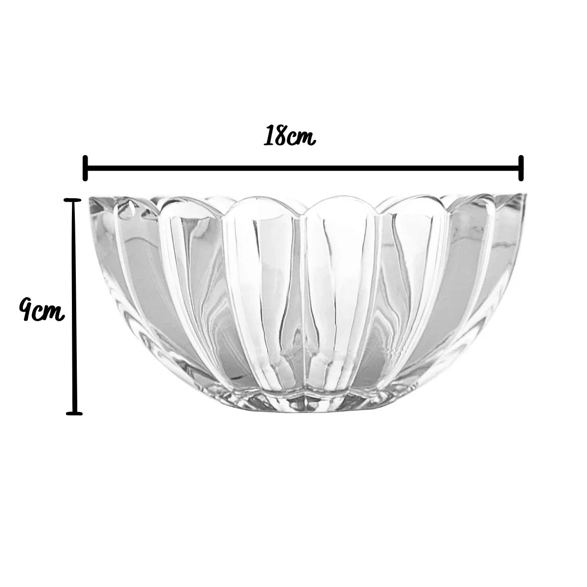 Conjunto 7 Peças Bowl com 6 Taças de Sobremesa Geneva Wolff - Loja Do Thor