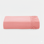 Lençol com Elástico Liso Rosa Casal – Corttex 260001