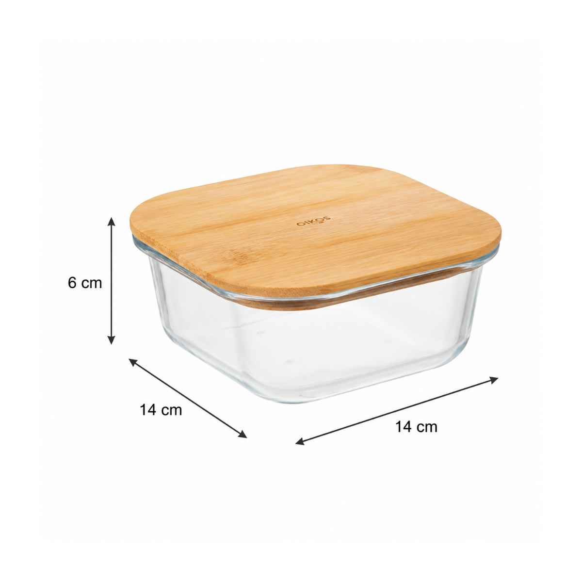 Pote Hermético Quadrado 476ML Mori MR1226