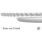 Conjunto 4 Pratos Cristal De Chumbo Pearl 28cm Wolff - Loja Do Thor