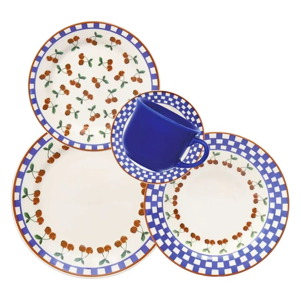 Aparelho de Jantar/Cha 30Pcs Jardim de Cerejas Biona AE30-5B27 - Loja Do Thor