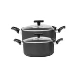 Conjunto Panelas Antiaderente Brinox Preserve Cinza 7 Pecas 7238/101 - Loja Do Thor