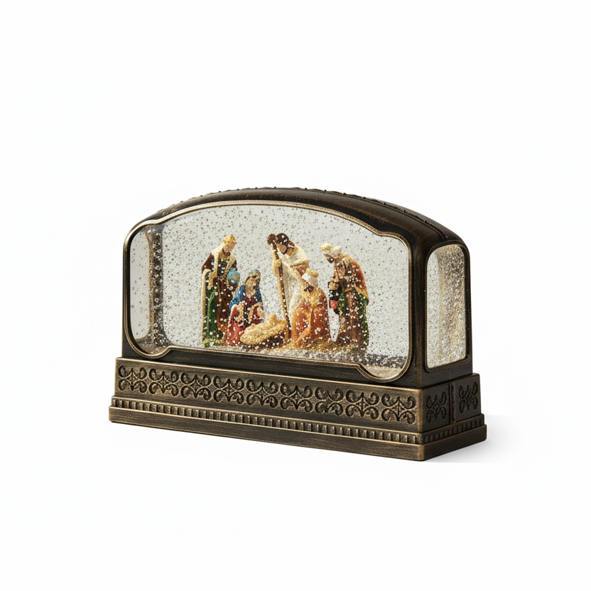 Lanterna Presepio Musical 14x15cm - Yangzi