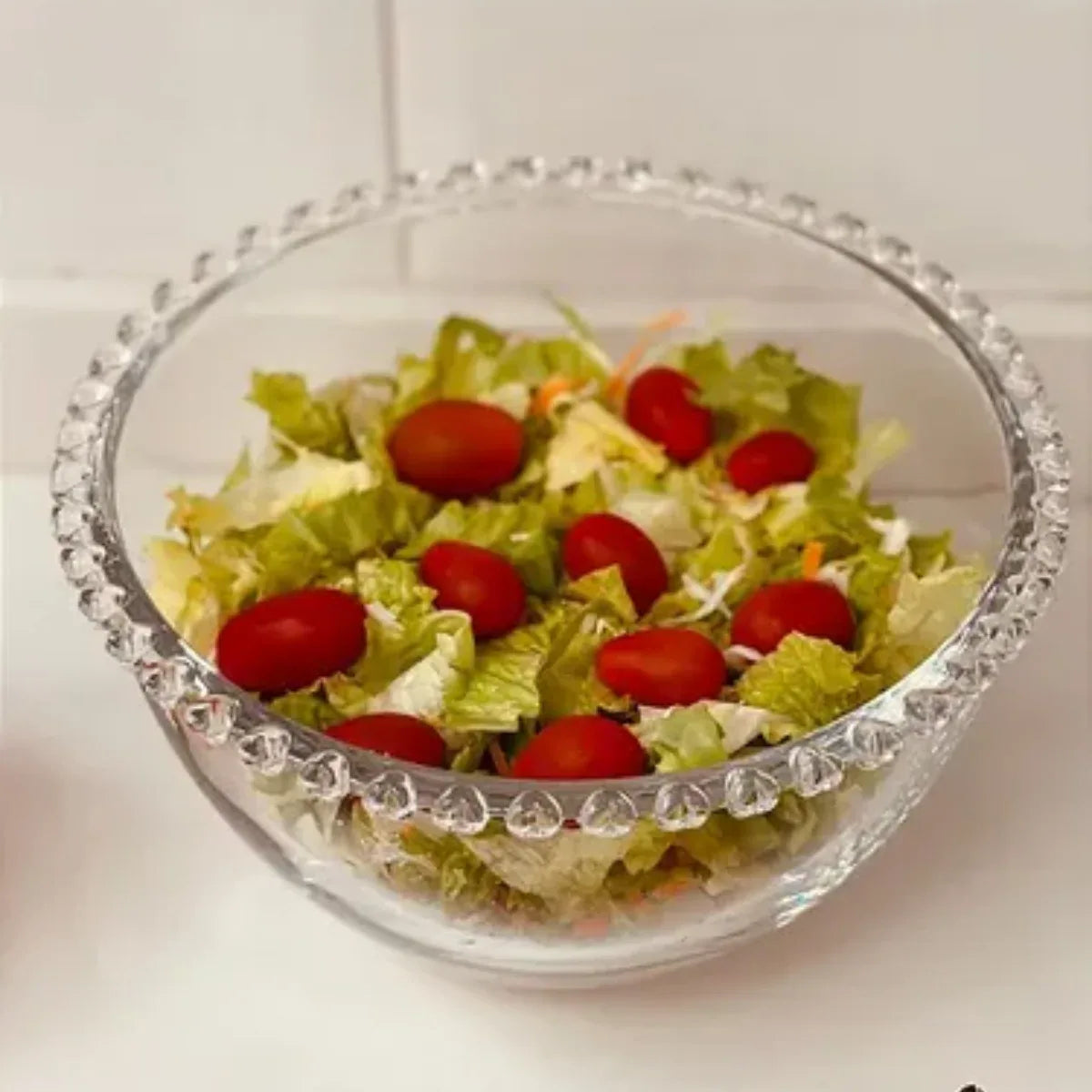 Saladeira Cristal Pearl Wolff 21x12cm - Loja Do Thor